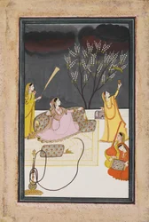 La Ragini Dhanasari Desi del Raga Dipaka, c1820