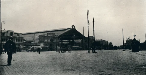 La estación de tren, Santiago, 1911