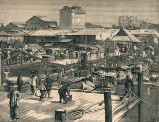 Los recientes disturbios en Cantón, c. 1883