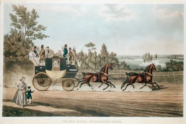 El Red Rover, Coche de Southampton, c1815