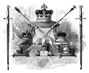Las insignias de Inglaterra, c1820 c1895
