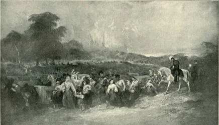 El alivio de Lucknow - Llevando a los sufrientes al campamento británico, 1901