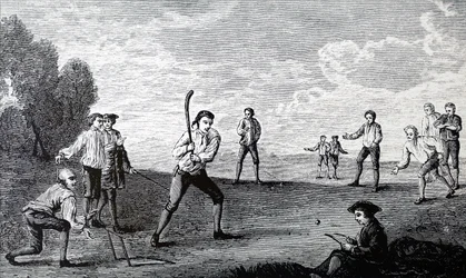 El Club de la Real Academia jugando al cricket