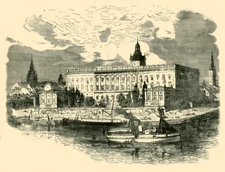 El Palacio Real, Estocolmo, 1890