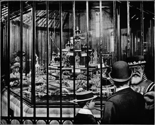 Las insignias reales, Torre de Londres, c1903