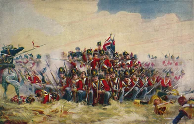 Los Royal Scots. La Plaza en Quatre Bras, 1815, 1939