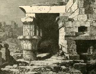 Las ruinas en Denderah, 1890