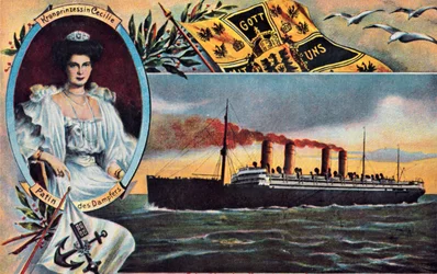 El SS Kronprinzessin Cecilie, c1910