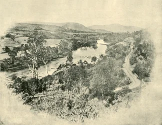 El camino de los estanques de salmón, 1901