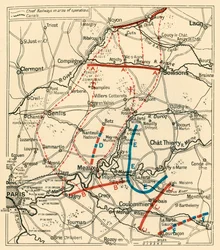 La segunda fase de la Gran Retirada...1914, c1920