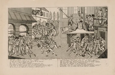 Las masacres de septiembre de 1792. La muerte de la princesa de Lamballe, c. 1793.