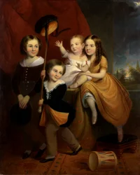 Los niños Stephens, ca. 1845