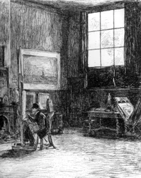 El estudio norte, c1880-1882
