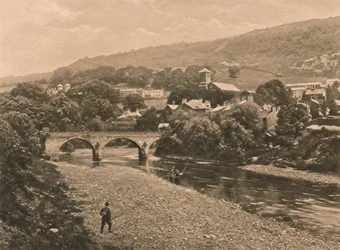 El Taff en Treforest, cerca de Pontypridd, 1902
