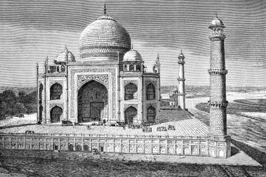 El Taj Mahal, Agra, India, 1895