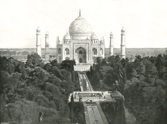 El Taj Mahal, Agra, India, 1895