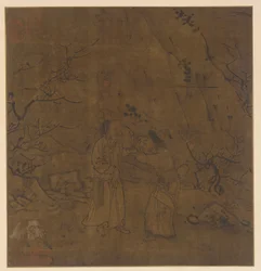 La despedida llorosa de Su Wu y Li Ling, dinastía Ming, 1368-1644