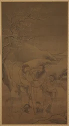 La despedida llorosa de Su Wu y Li Ling, dinastía Ming, siglo XVI