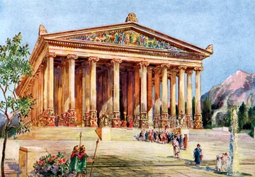 El templo de Artemisa, Éfeso, Turquía, 1933-1934