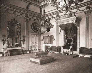 La Sala del Trono, Castillo de Dublín, Dublín, Irlanda, 1894