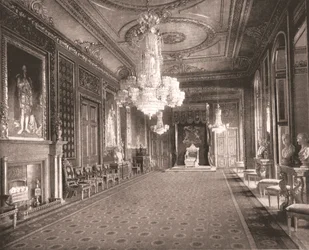 La sala del trono, Castillo de Windsor, Berkshire, 1894