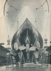 El Empuje de los Poderosos Motores de los Transatlánticos Modernos, 1936