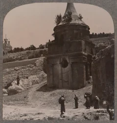 La tumba de Absalón en el Valle de Josafat, c1900