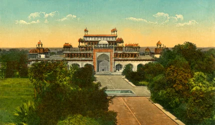 La tumba de Akbar el Grande Alias Sikandra, Agra, c1910
