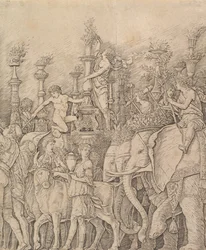 El triunfo de César: Los elefantes, ca. 1484-92