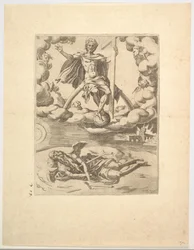 El triunfo de la divinidad o la eternidad de Los triunfos de Petrarca, ca. 1548-49