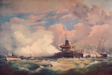 El barco acorazado Devastation en Spithead, 1873 1906
