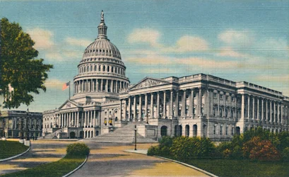 El Capitolio de EE.UU., Washington D.C., c. años 1940