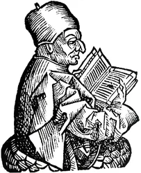 El Venerable Beda c. 673-735, teólogo, erudito e historiador anglosajón, 1493