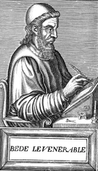 El Venerable Beda c673-735, teólogo, erudito e historiador anglosajón, c1584