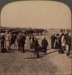 El virrey Lord Curzon y Lord Kitchener en la Gran Revisión del Durbar, Delhi, India, 1903