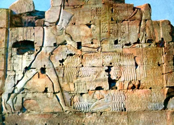 La victoria de Ramsés II, Karnak, Egipto, siglo XX