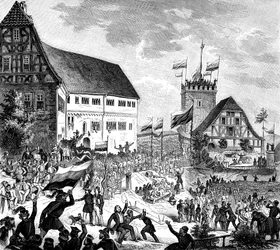El festival de Wartburg, Alemania, 12 de junio de 1848