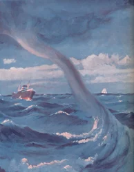 El torbellino que une nube y mar, 1935