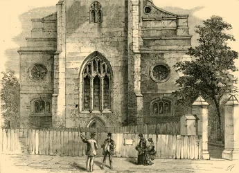 El West End de St. Andrews, mostrando el arco gótico, c1872