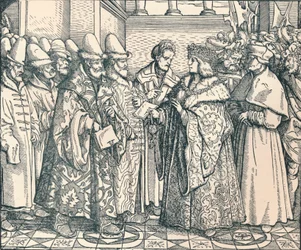 La Federación Rusa Blanca con el Emperador Max, c. 1507, 1907
