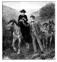 El cortejo de la Princesa Real, 1850s, 1888