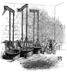 La máquina de soplado de Woolwich, 1886