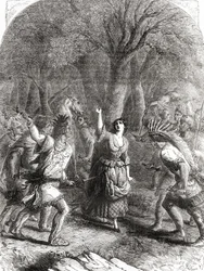 El secuestro y posterior asesinato de Jennie, también conocida como Jane McCrea, por indios en 1777 durante la Guerra de Independencia de los Estados Unidos.