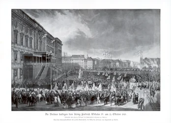 La ascensión al trono de Federico Guillermo IV de Prusia, 15 de octubre de 1840, 1900