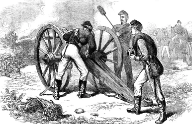 La batalla de Chancellorsville, Virginia, Guerra Civil Americana, 1863 c1880