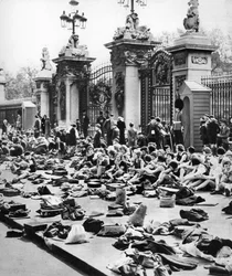 La fiesta del jubileo infantil, Palacio de Buckingham, Londres, 1935