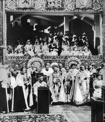 La coronación del rey Jorge V, abadía de Westminster, 22 de junio de 1911