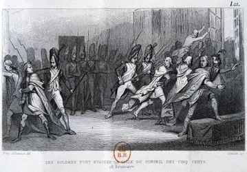 El golpe de estado del 18 de Brumario 9 de noviembre, 1799, siglo XIX