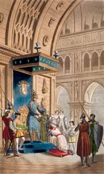 La creación de un Caballero Templario, c1820-1830