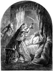 La muerte de Federico, Príncipe de Gales 1707-1751, 1751 siglo XIX